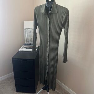NWT Army Green & other stories maxi dress